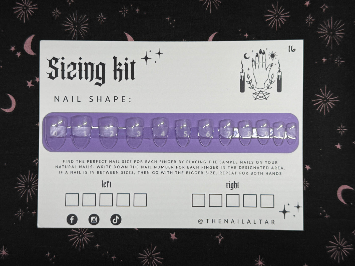 Sizing Kit - $10